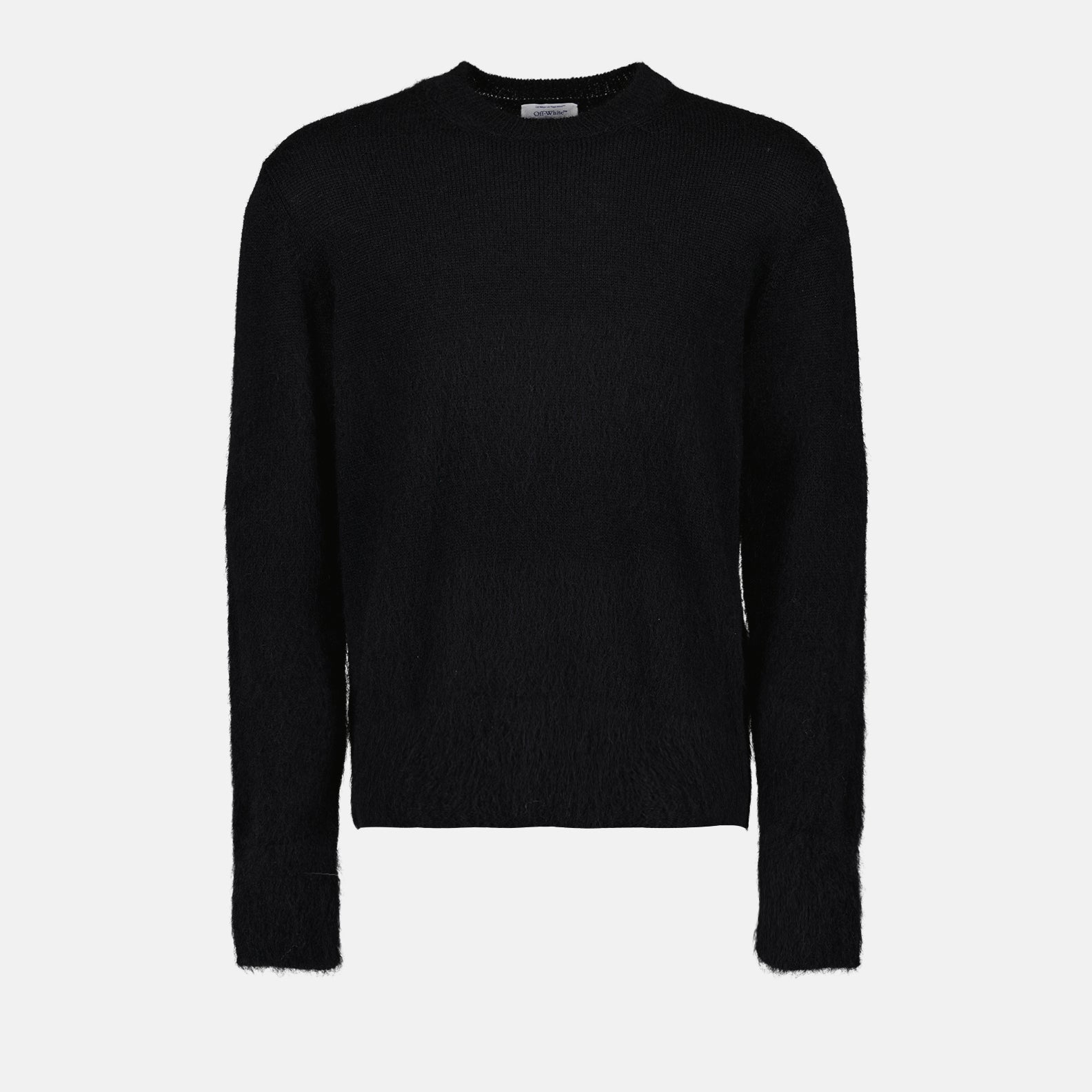 Maille Pull Arrow en mohair Off-White Noir Homme