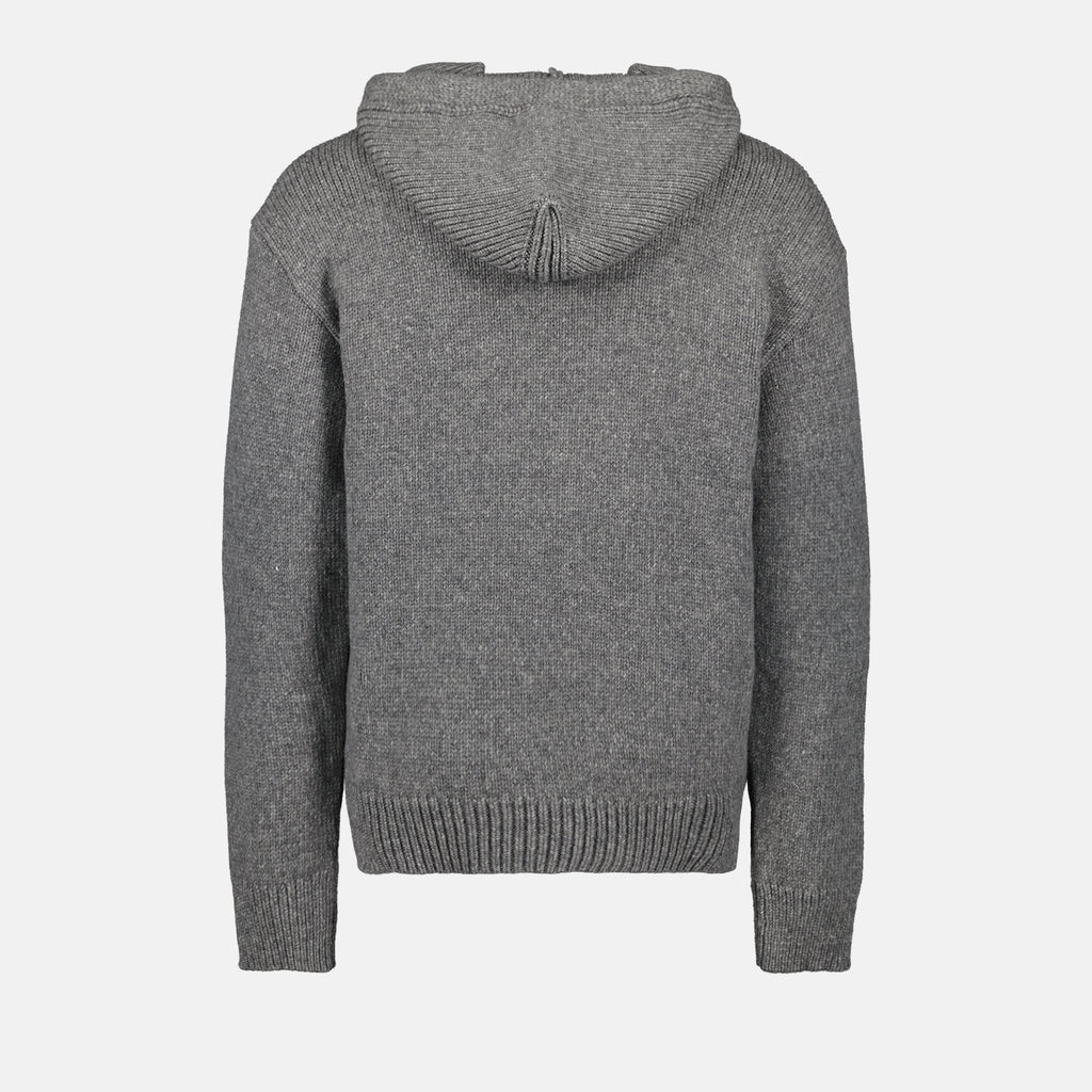 Maille Pull à capuche Arrow Moon Off-White Gris Homme