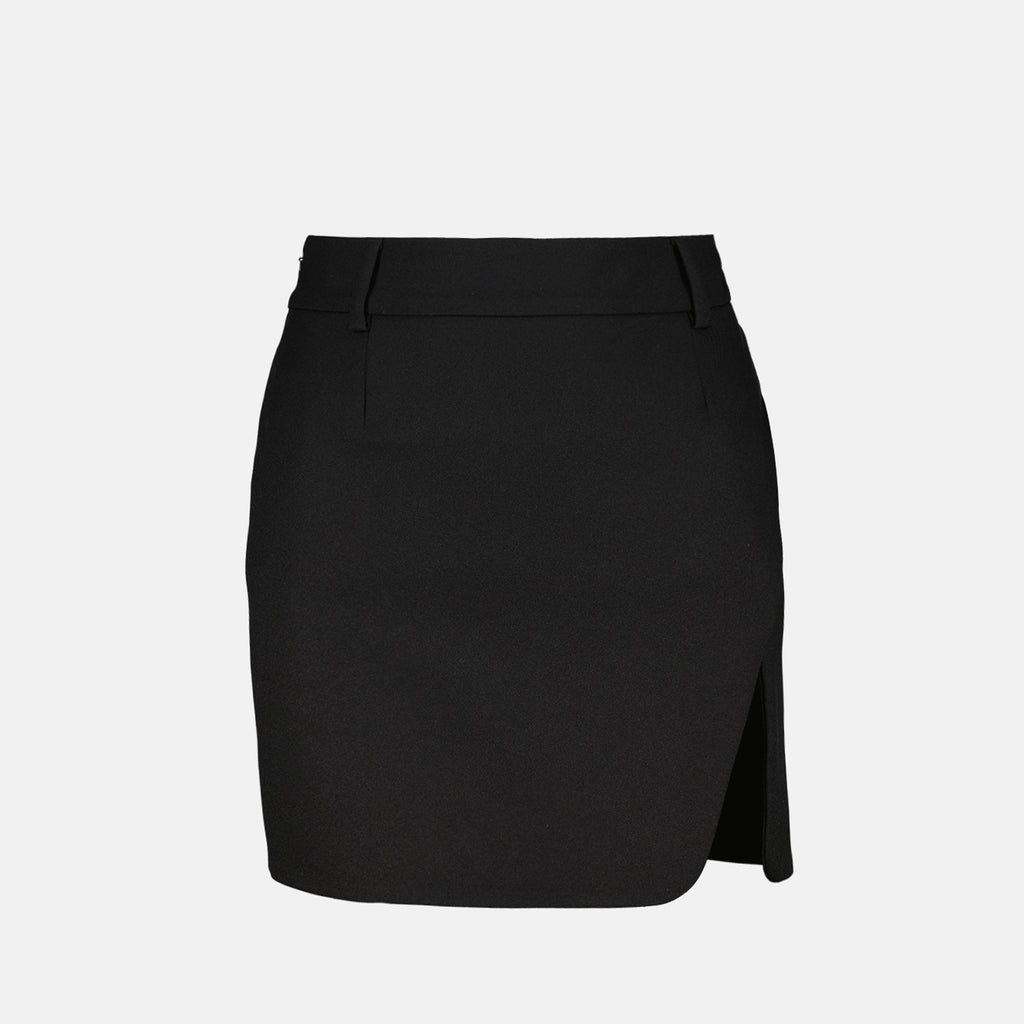 Jupes Mini jupe en viscose Off-White Noir Femme