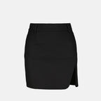 Jupes Mini jupe en viscose Off-White Noir Femme