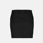 Jupes Mini jupe en viscose Off-White Noir Femme