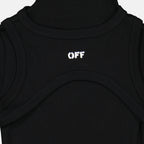 드레스 Robe Off Stamp Off-White 검은색 Femme