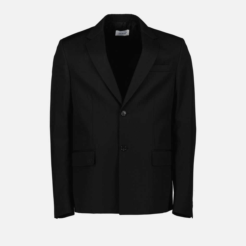 Jackets OW Blazer Jacket Off-White Black Homme