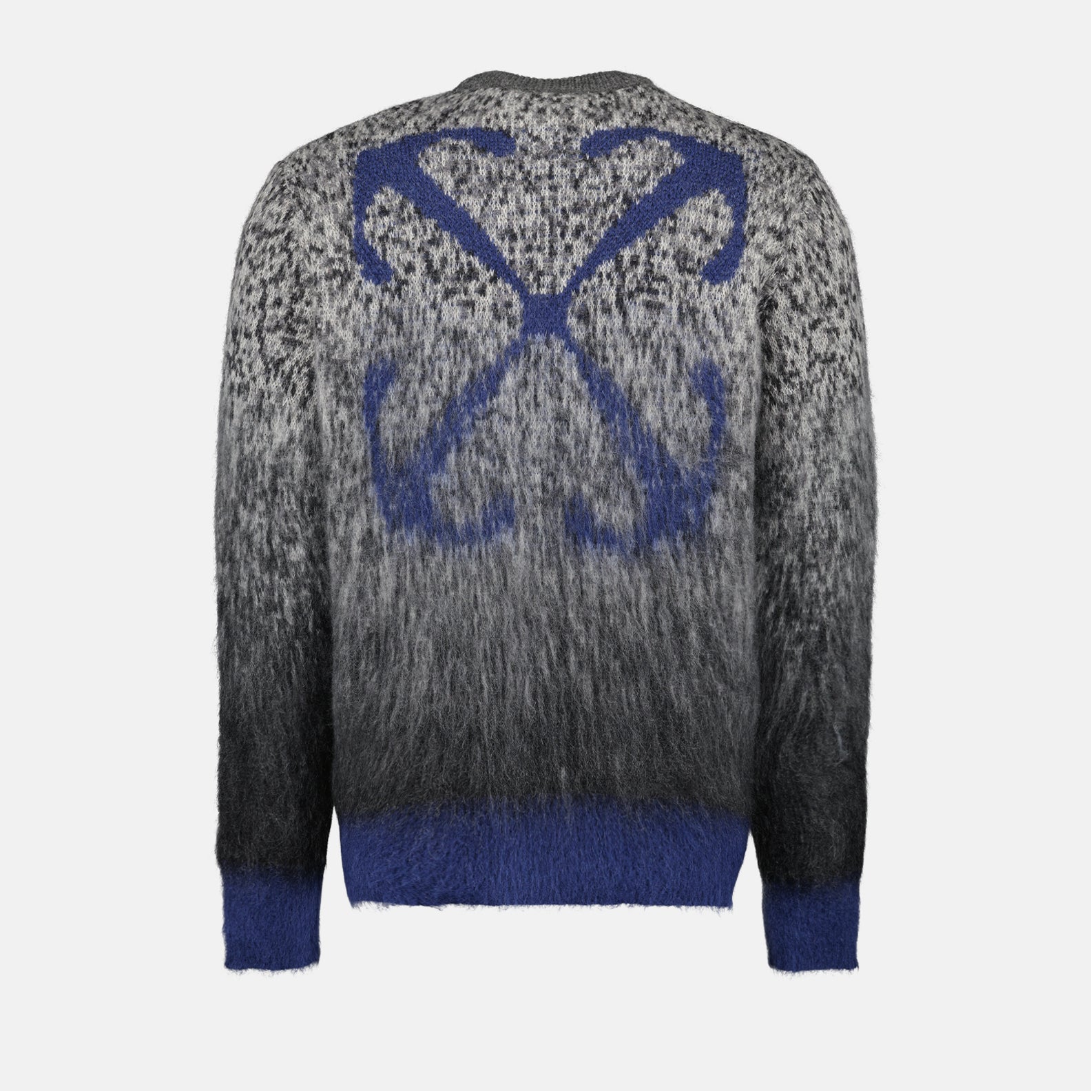 Maille Pull Arrow en mohair Off-White Gris Homme