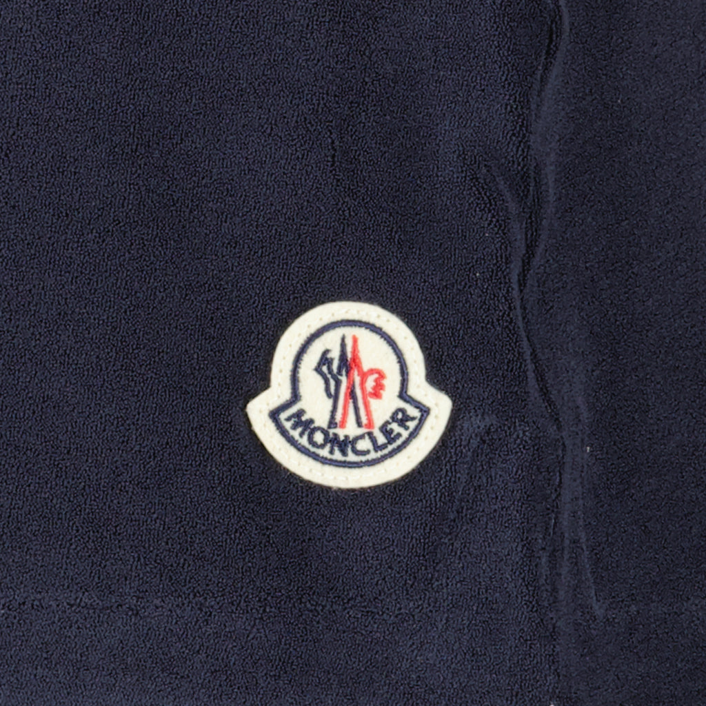 Shorts Short en tissu éponge Moncler Bleu foncé Femme
