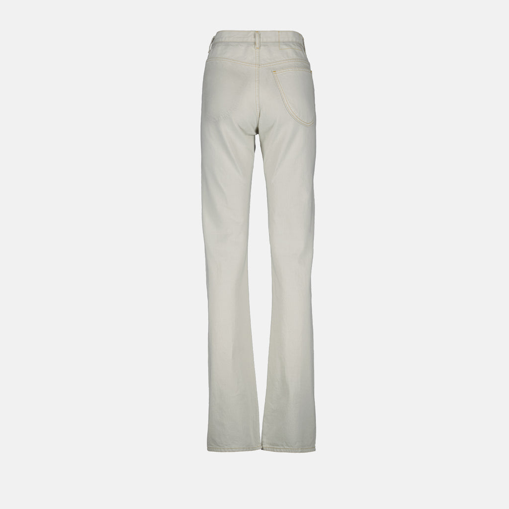 Pantalons Pantalon jean Maison Margiela Beige Femme
