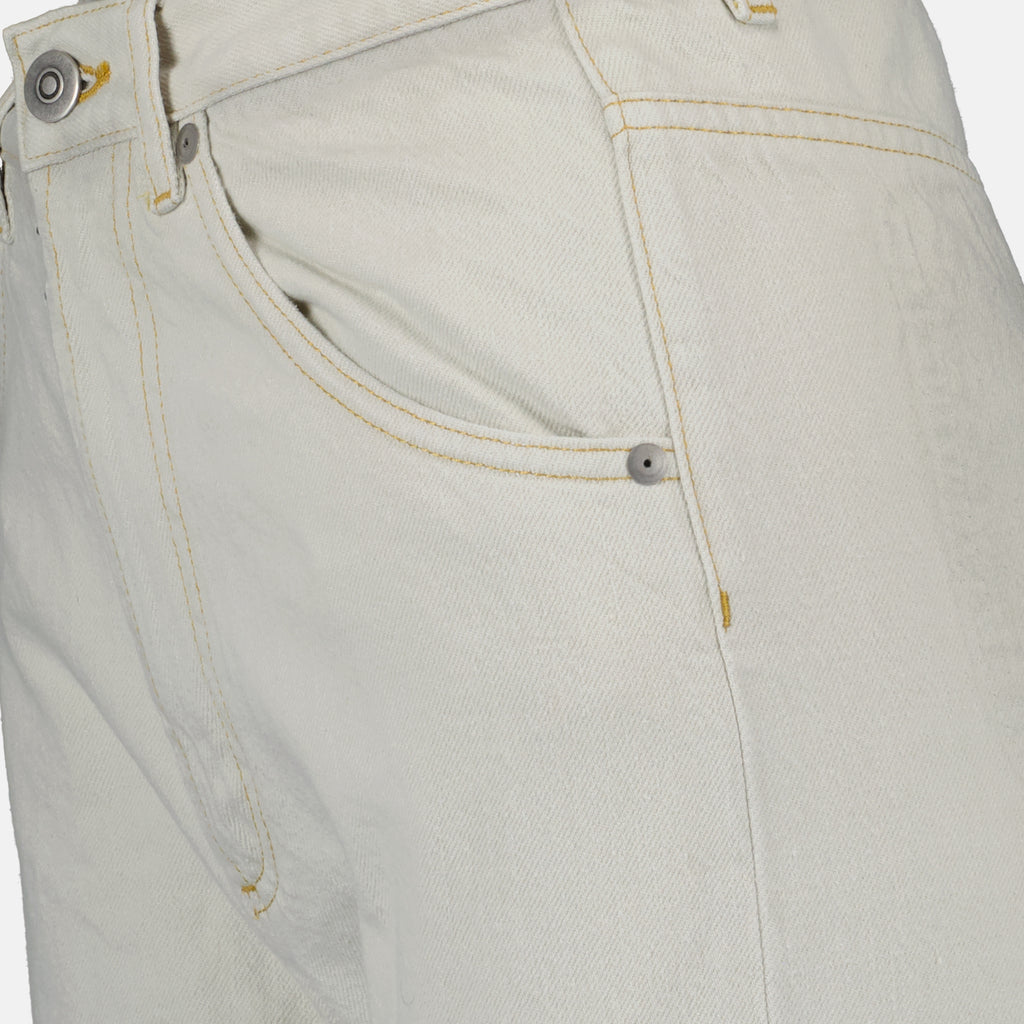 Pantalons Pantalon jean Maison Margiela Beige Femme