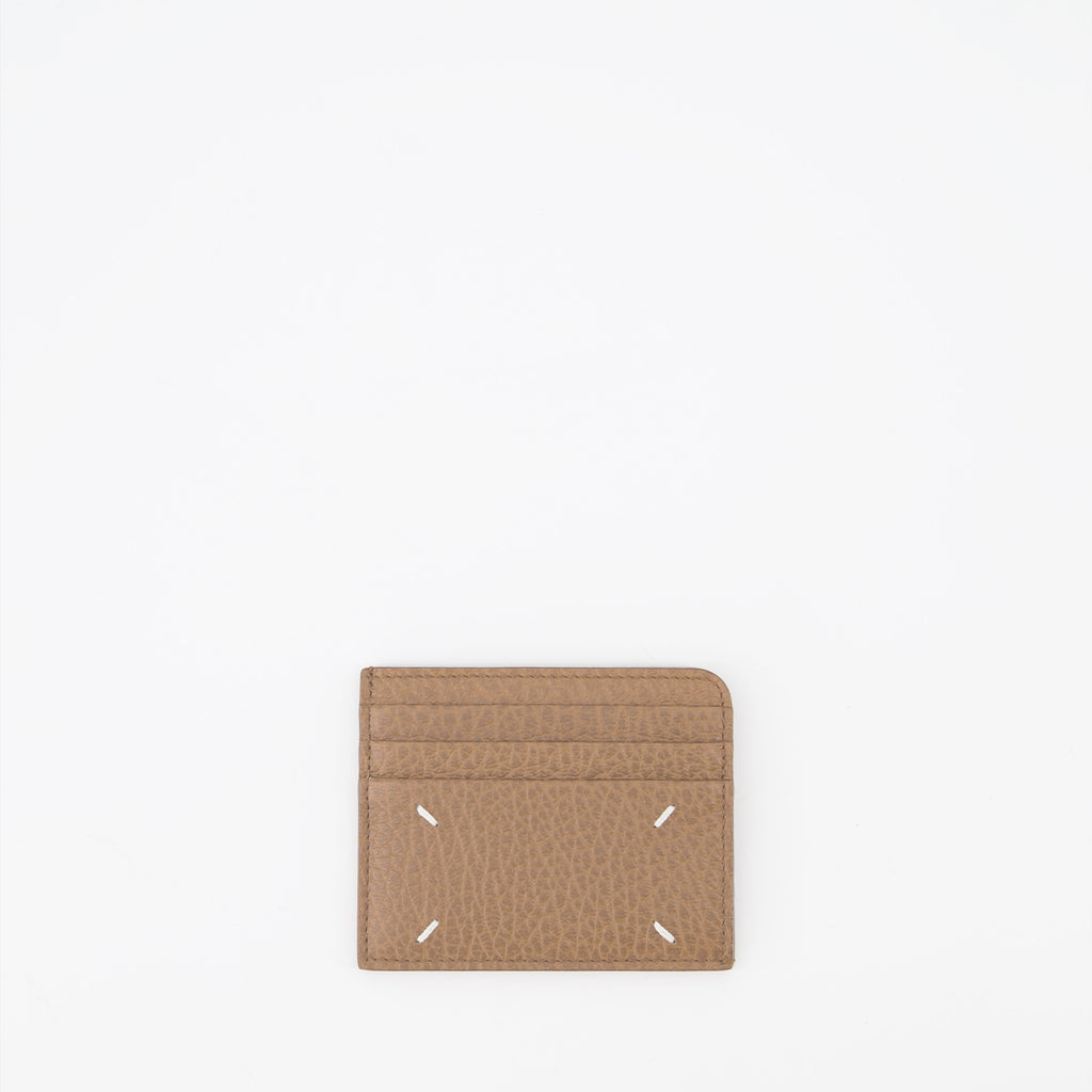 Petite maroquinerie Porte carte Four Stitches Maison Margiela Beige Unisexe