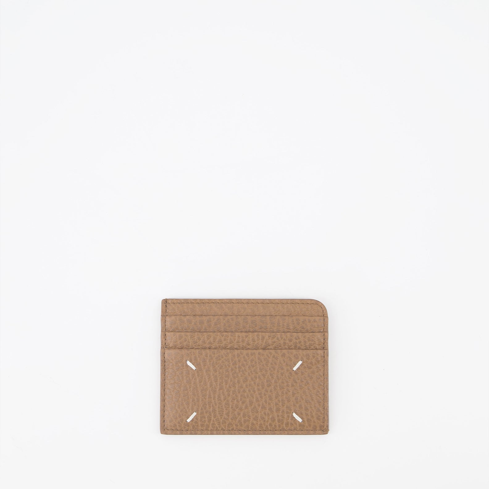 Petite maroquinerie Porte carte Four Stitches Maison Margiela Beige Unisexe