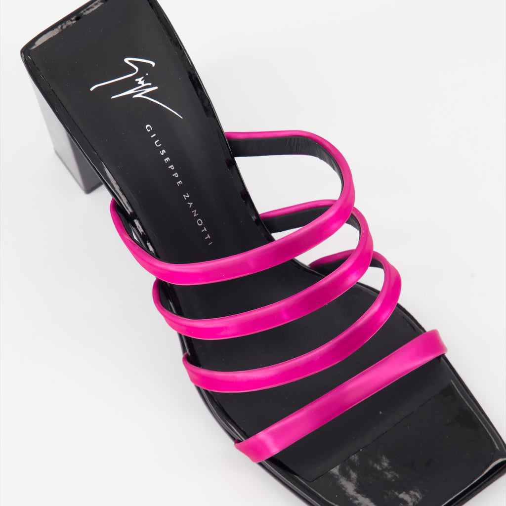 Zapatos abiertos Mules Shangay Giuseppe Zanotti Rosa Femme