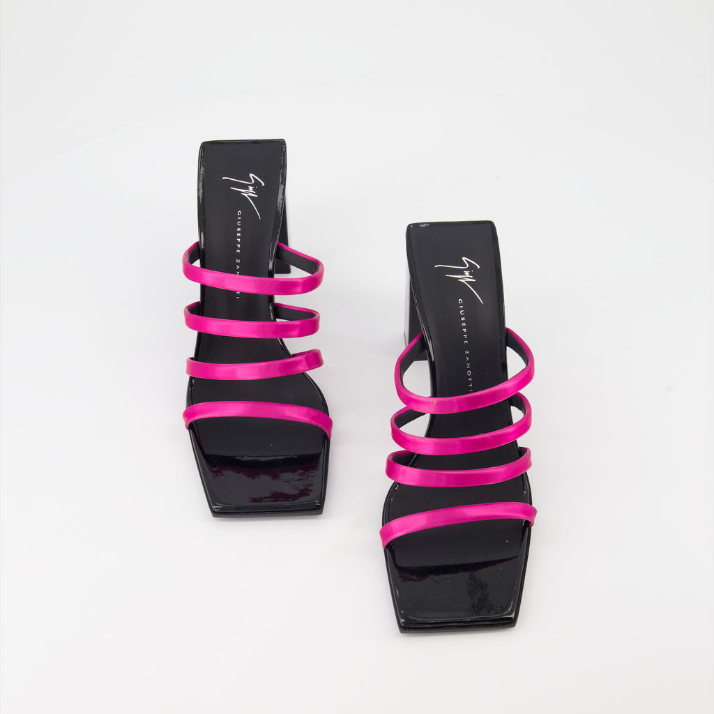 Zapatos abiertos Mules Shangay Giuseppe Zanotti Rosa Femme