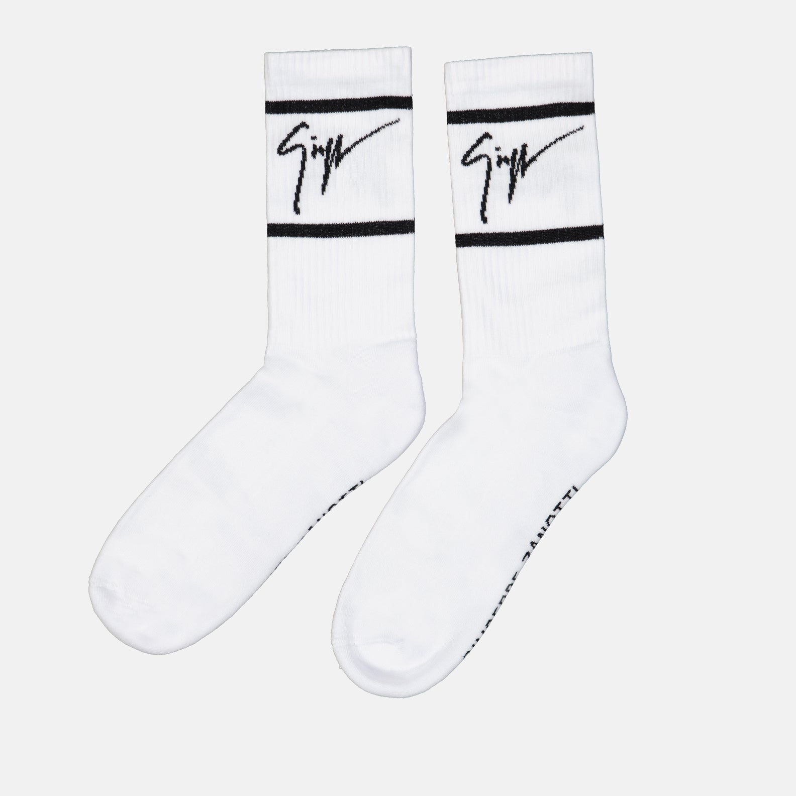 Roupa íntima e homewear Chaussettes à bandes Giuseppe Zanotti Branco Homme