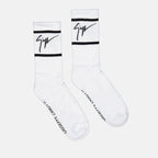 Roupa íntima e homewear Chaussettes à bandes Giuseppe Zanotti Branco Homme