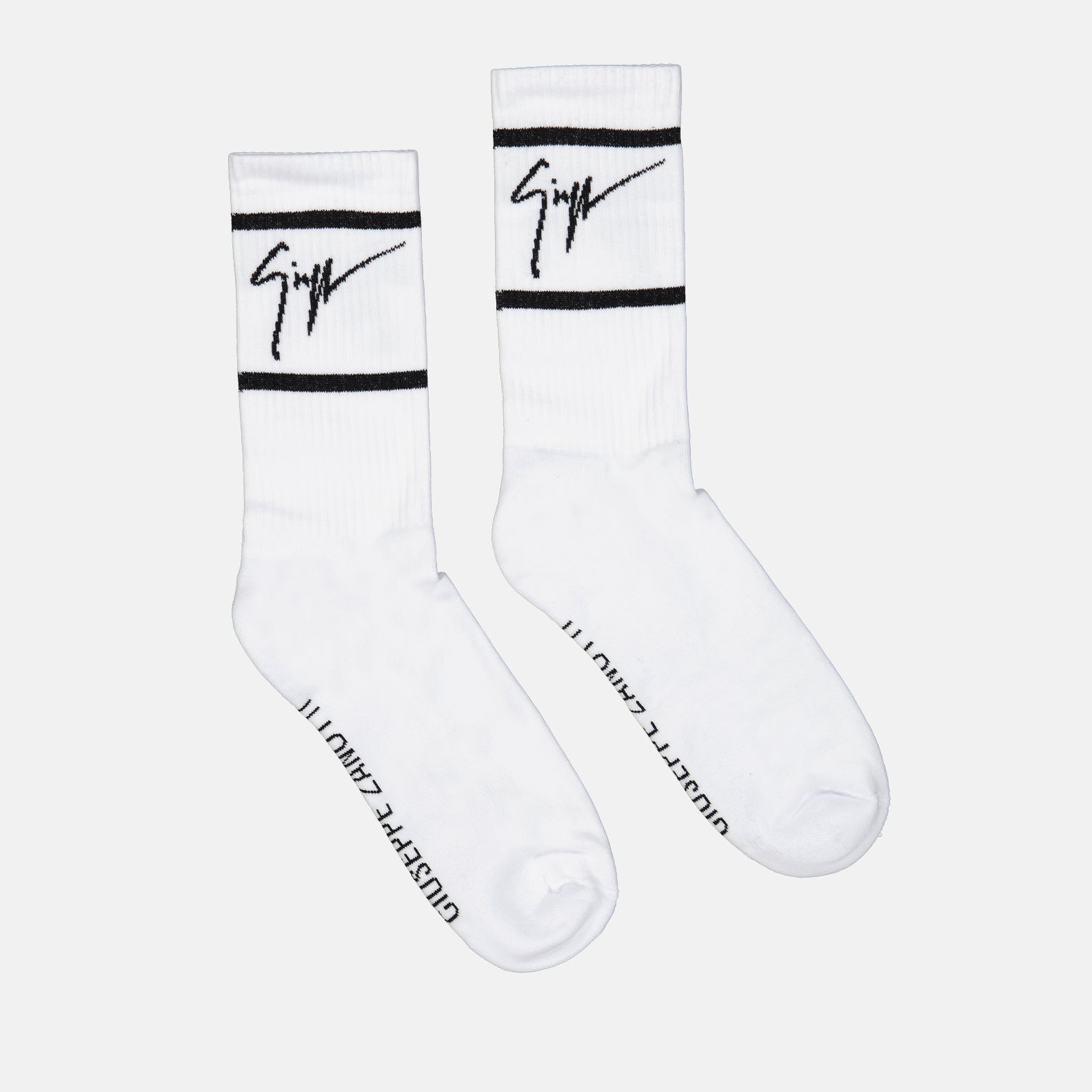 Roupa íntima e homewear Chaussettes à bandes Giuseppe Zanotti Branco Homme