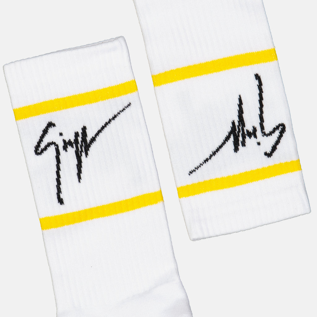 Roupa íntima e homewear Chaussettes à bandes Giuseppe Zanotti Branco Homme