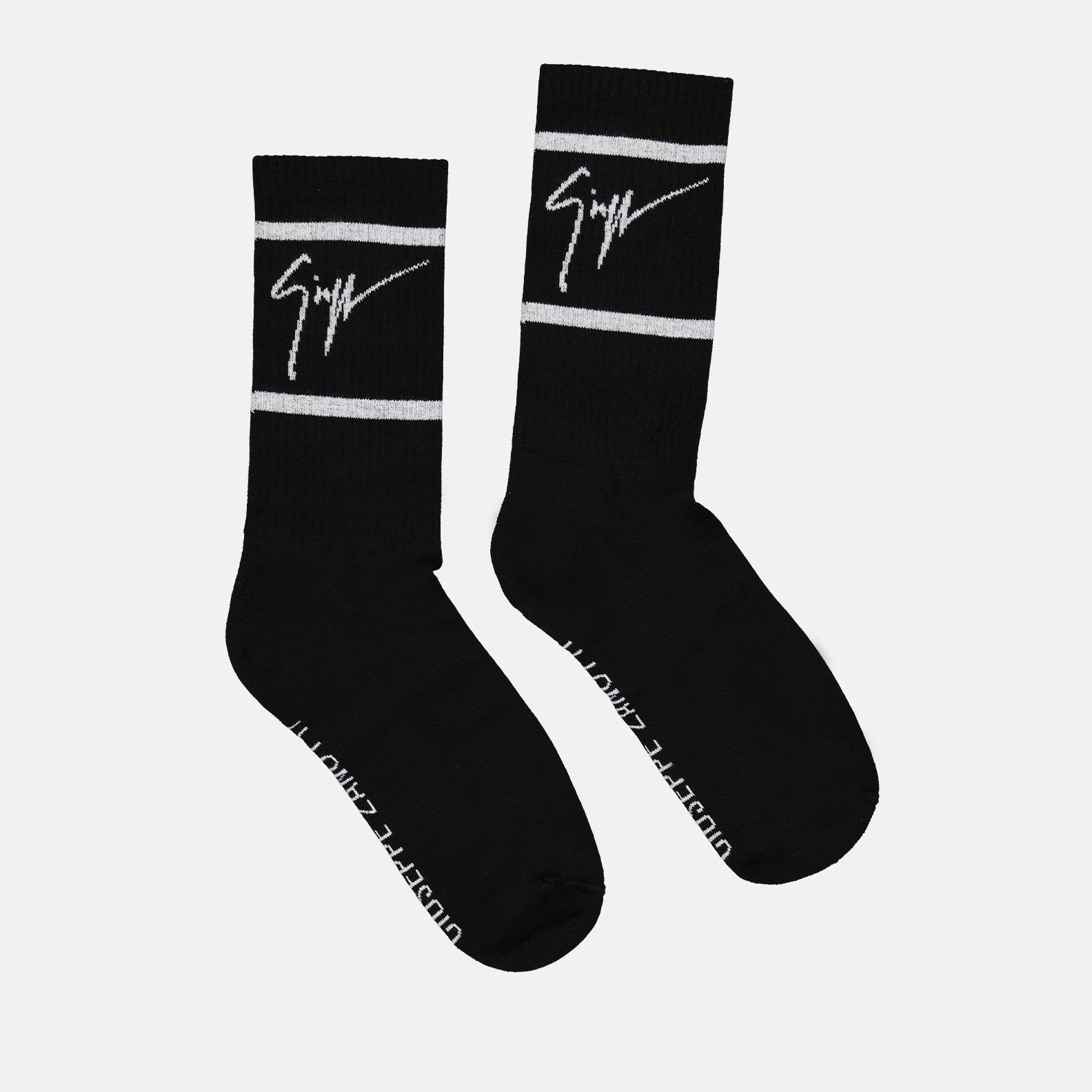 Roupa íntima e homewear Chaussettes à bandes Giuseppe Zanotti Preto Homme