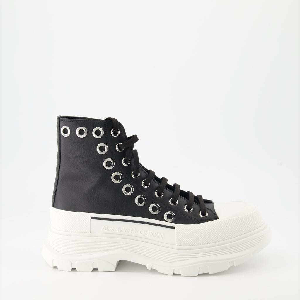 Bottes et bottines Bottines Tread Slick Alexander McQueen Noir Homme