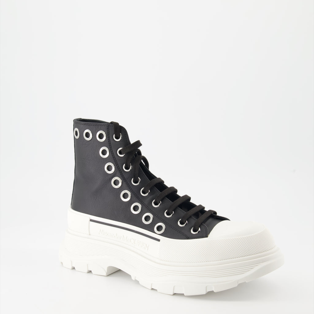 Bottes et bottines Bottines Tread Slick Alexander McQueen Noir Homme