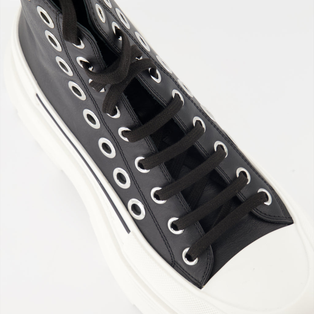 Bottes et bottines Bottines Tread Slick Alexander McQueen Noir Homme