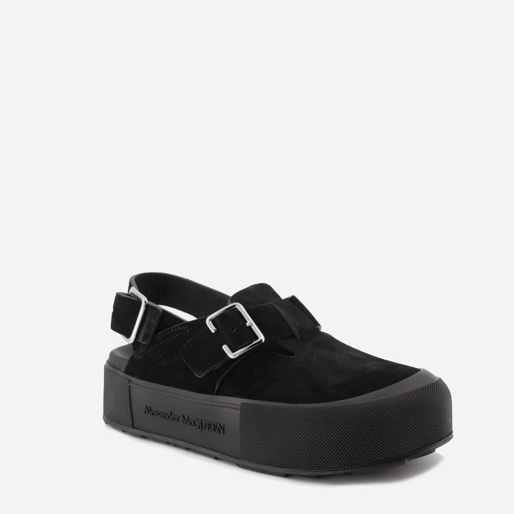 Sapatos abertos Sandálias de Ponta Alta Alexander McQueen Preto Homme