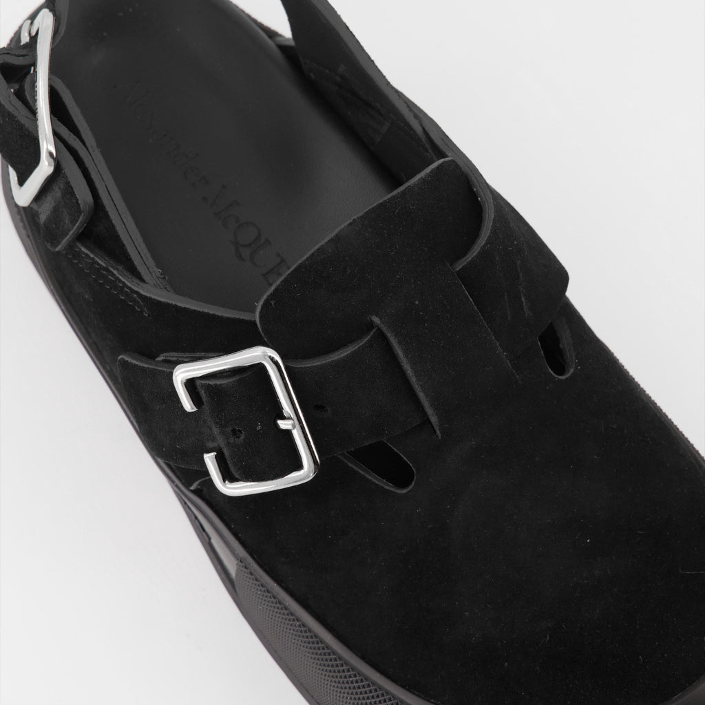 Sapatos abertos Sandálias de Ponta Alta Alexander McQueen Preto Homme