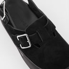 Sapatos abertos Sandálias de Ponta Alta Alexander McQueen Preto Homme