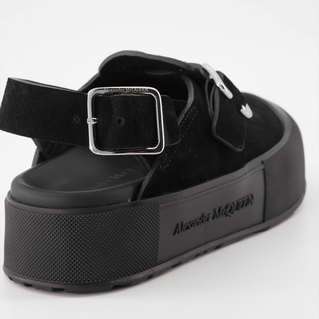 Sapatos abertos Sandálias de Ponta Alta Alexander McQueen Preto Homme