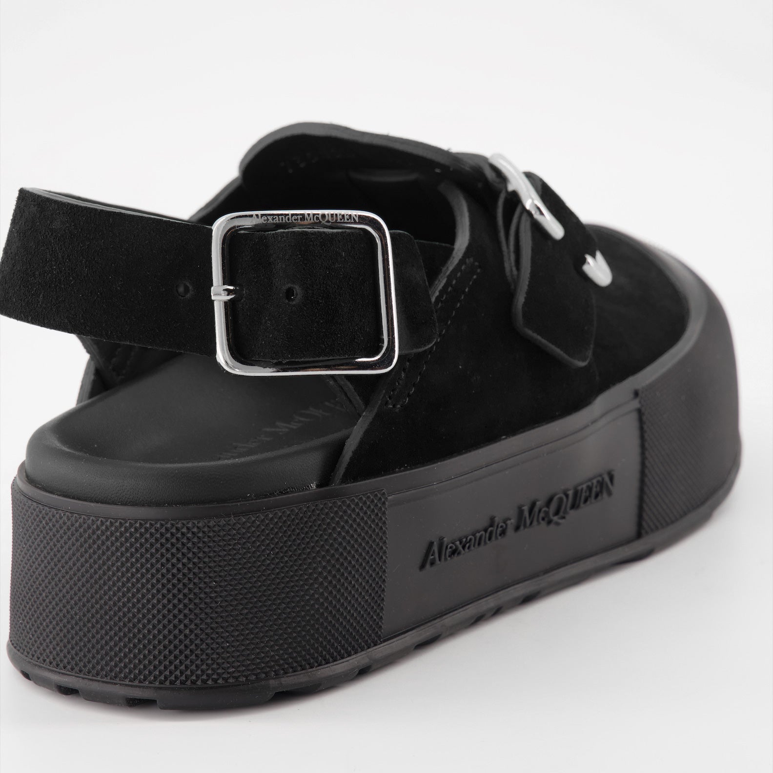 Sapatos abertos Sandálias de Ponta Alta Alexander McQueen Preto Homme
