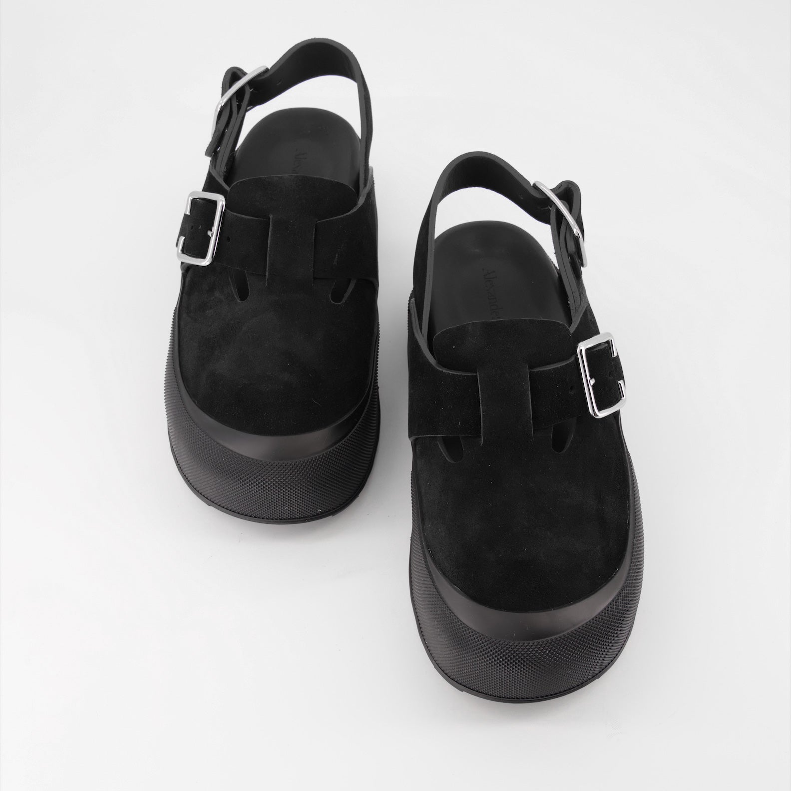 Sapatos abertos Sandálias de Ponta Alta Alexander McQueen Preto Homme