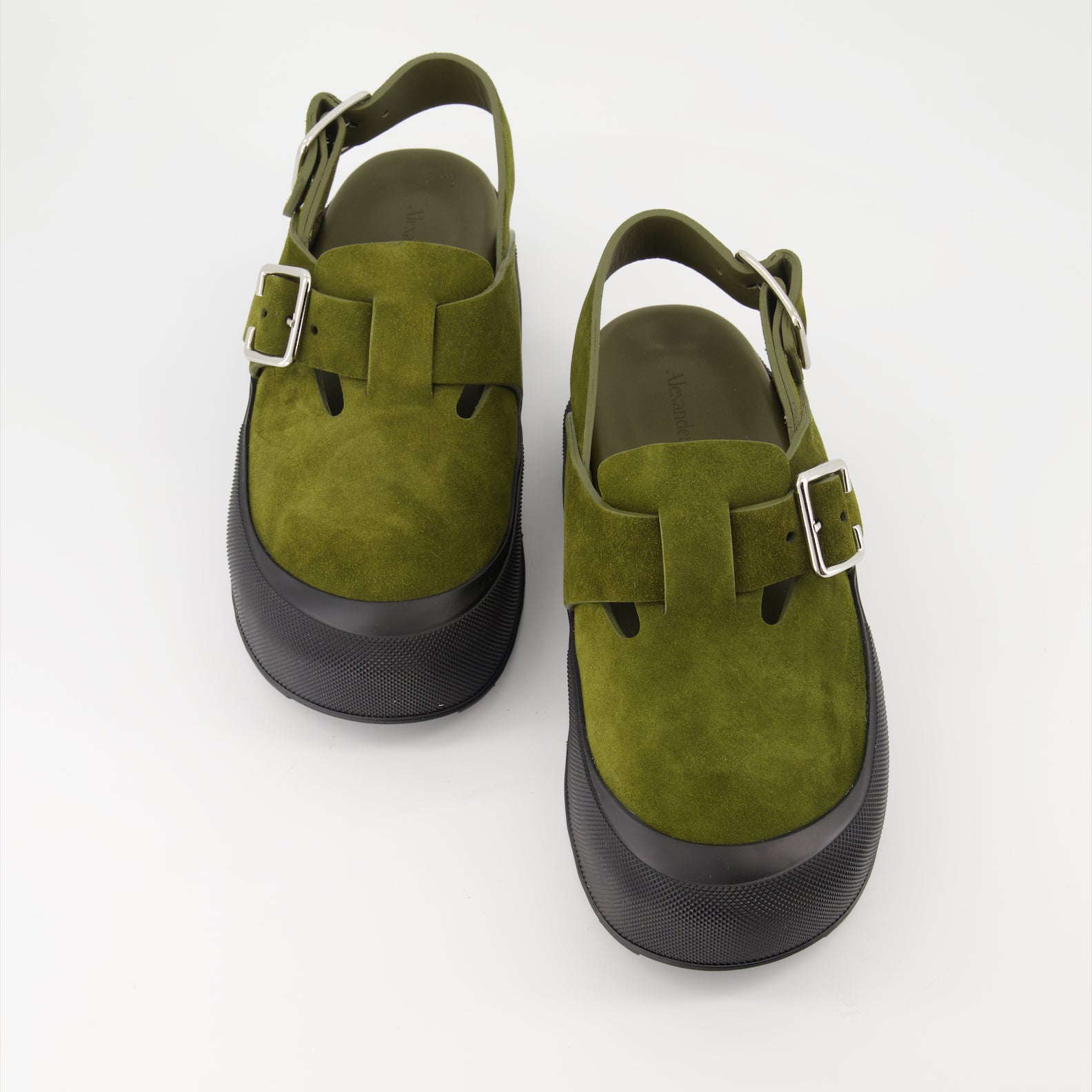Scarpe aperte Sandales compensées Alexander McQueen Verde Homme