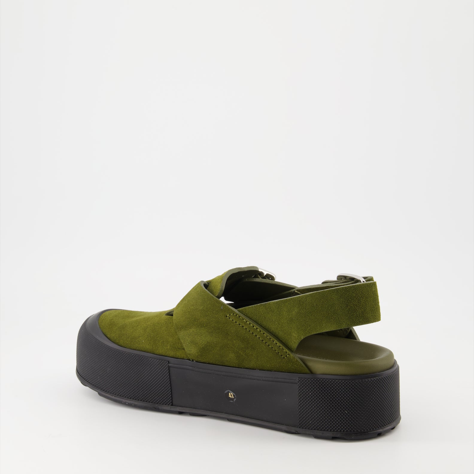 Scarpe aperte Sandales compensées Alexander McQueen Verde Homme