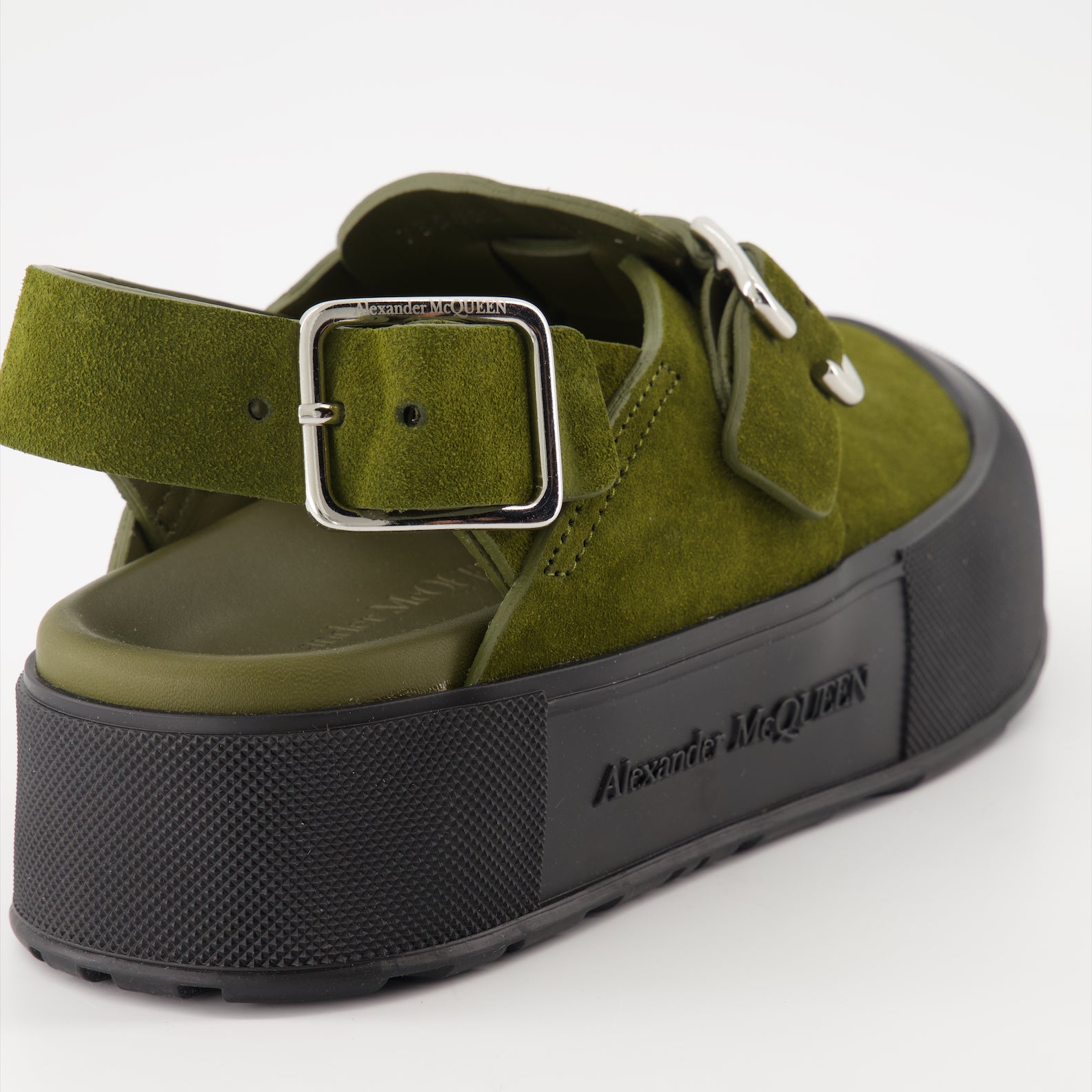 Scarpe aperte Sandales compensées Alexander McQueen Verde Homme