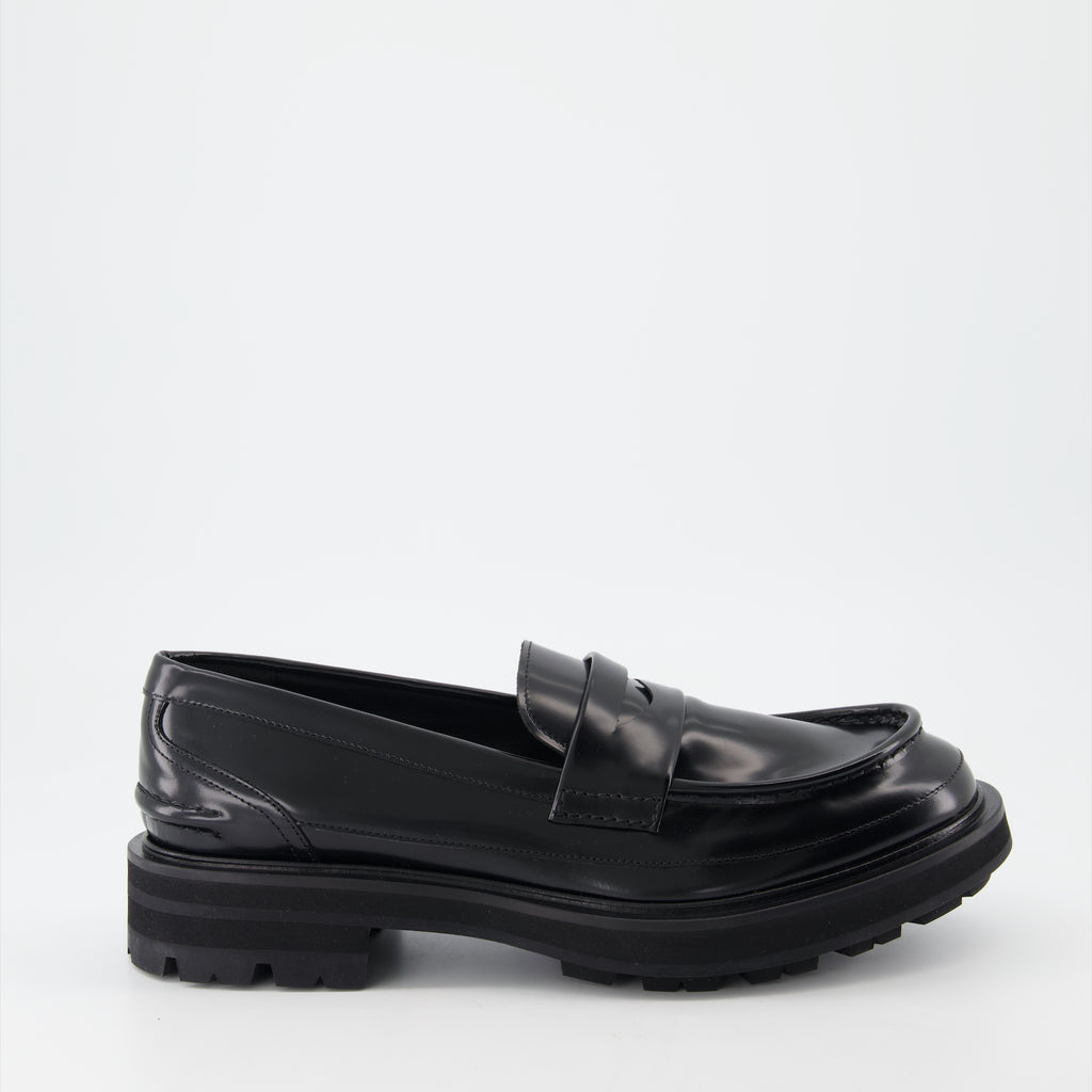 Mocassins Mocassins en cuir Alexander McQueen Noir Homme