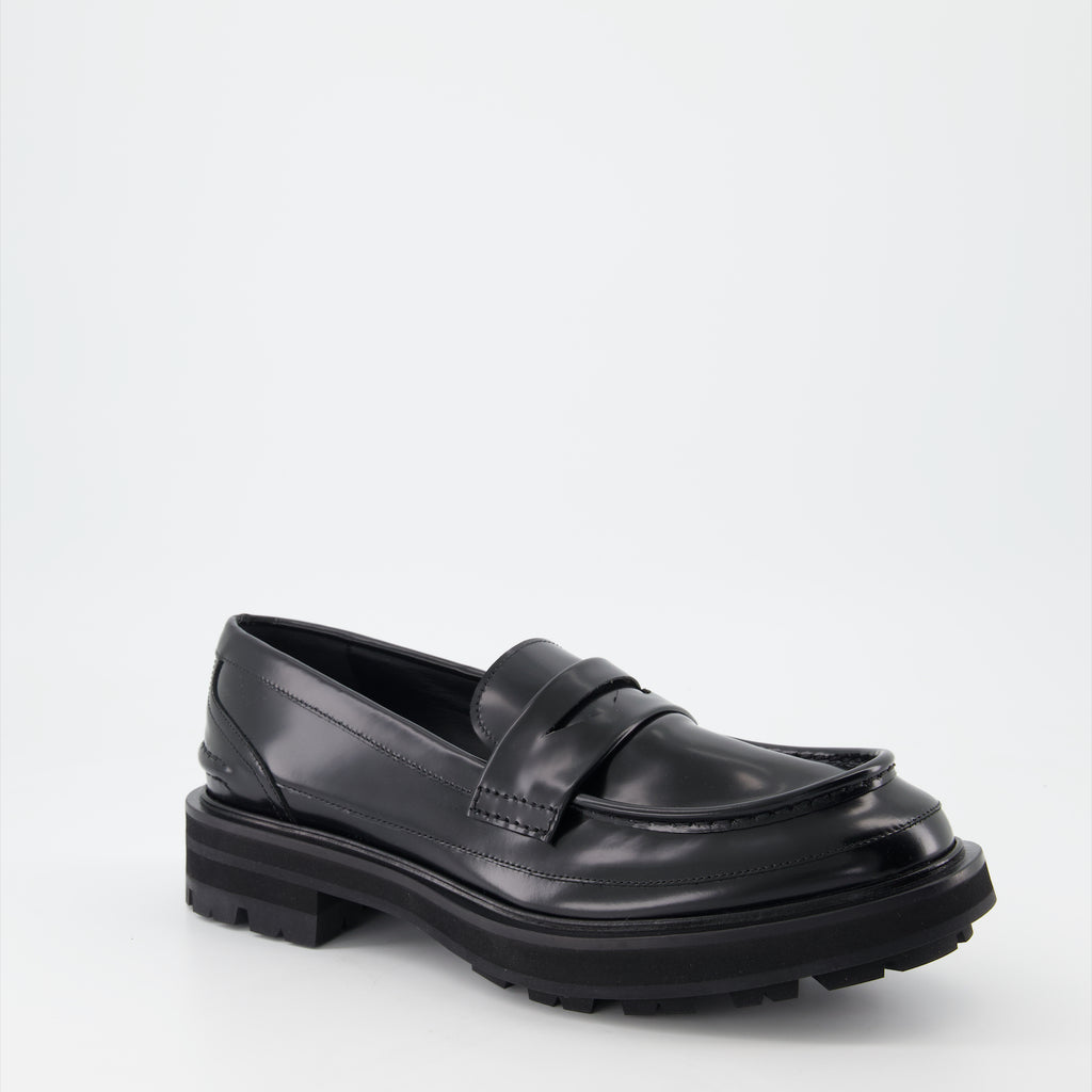 Mocassins Mocassins en cuir Alexander McQueen Noir Homme