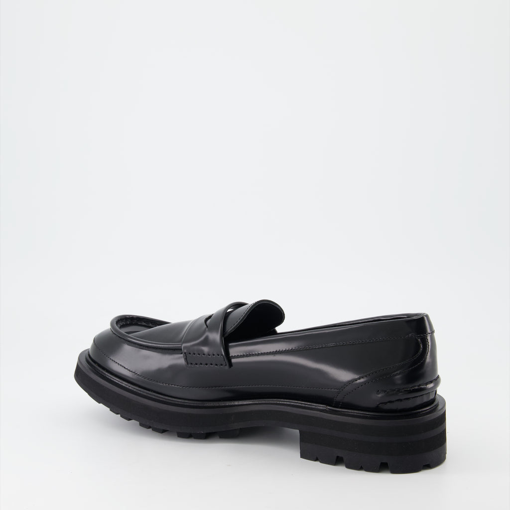 Mocassins Mocassins en cuir Alexander McQueen Noir Homme