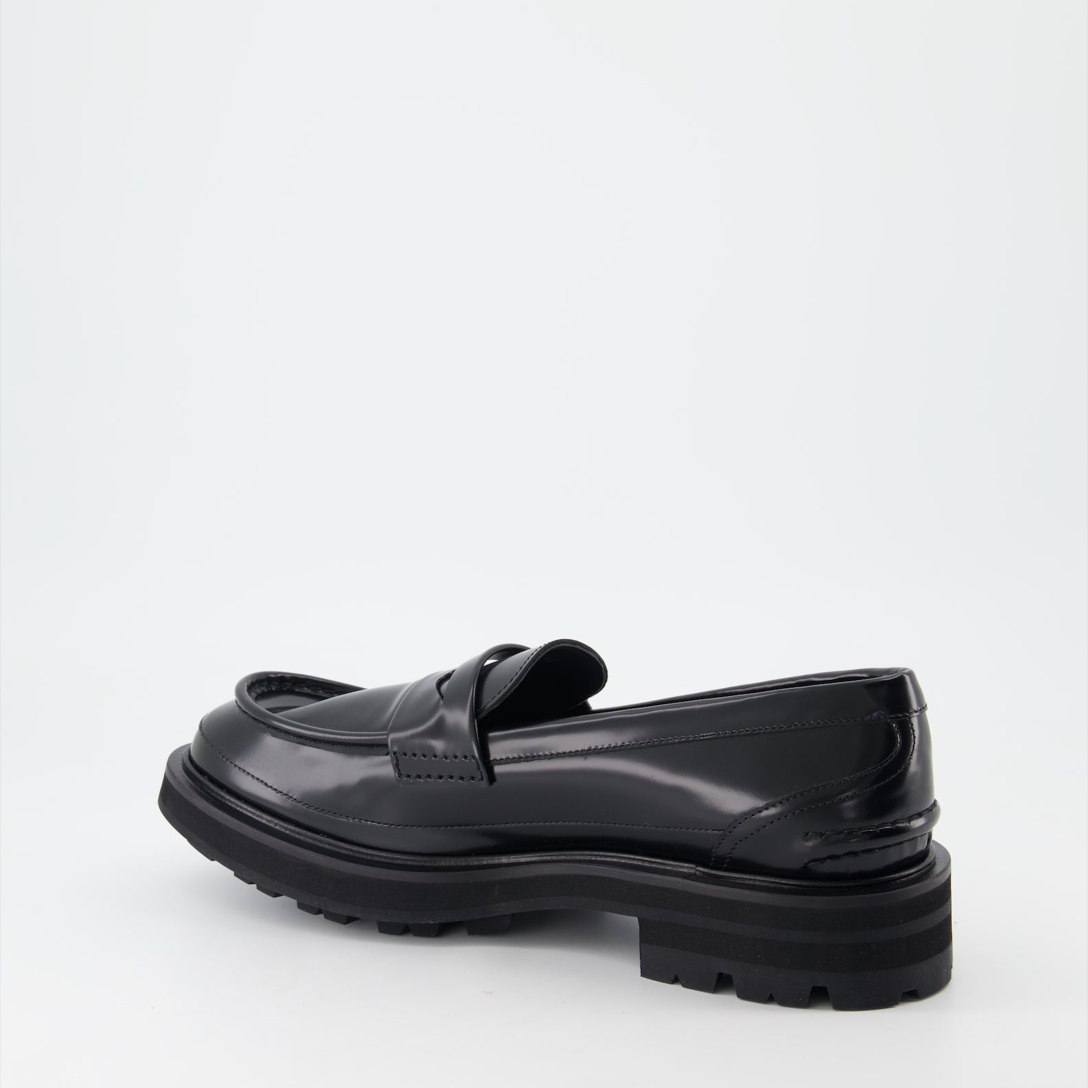 Mocassins Mocassins en cuir Alexander McQueen Noir Homme