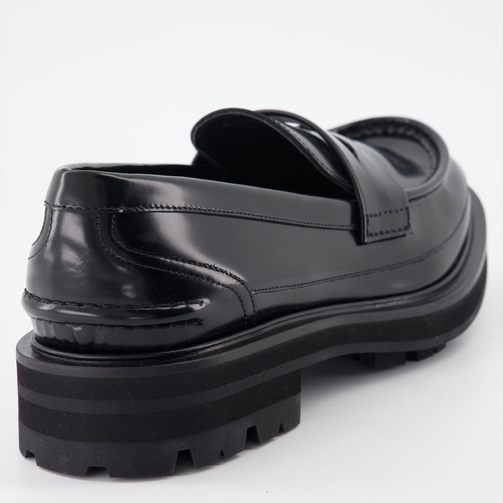 Mocassins Mocassins en cuir Alexander McQueen Noir Homme