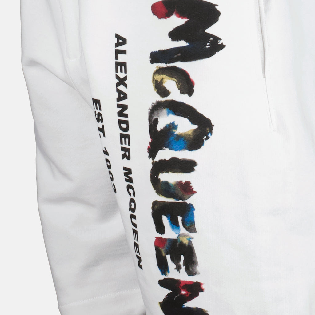 ショートパンツ グラフィティ ショーツ Alexander McQueen 白 男
