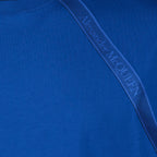 T-Shirts T-shirt à logo bande Alexander McQueen Blau Homme