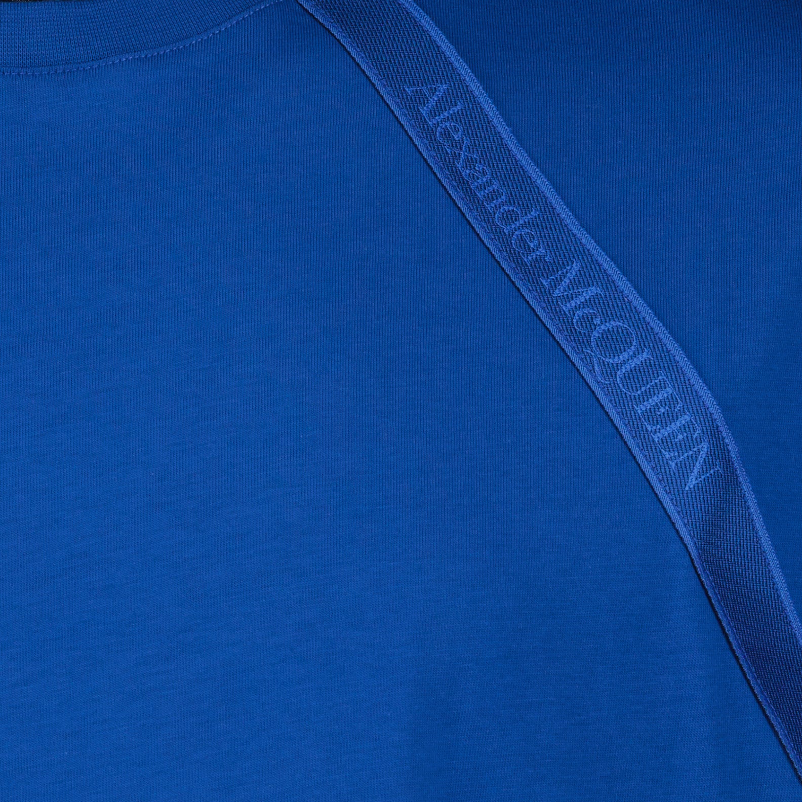 T-Shirts T-shirt à logo bande Alexander McQueen Blau Homme