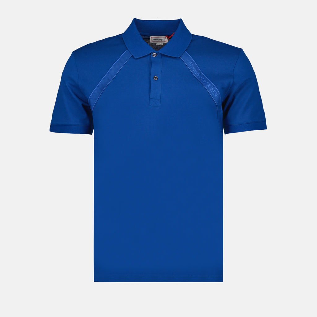 Polos Polo à logo bande Alexander McQueen Azul Homme