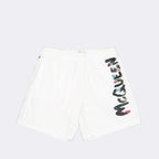Beachwear Maillot de bain Graffiti Alexander McQueen Blanc Homme