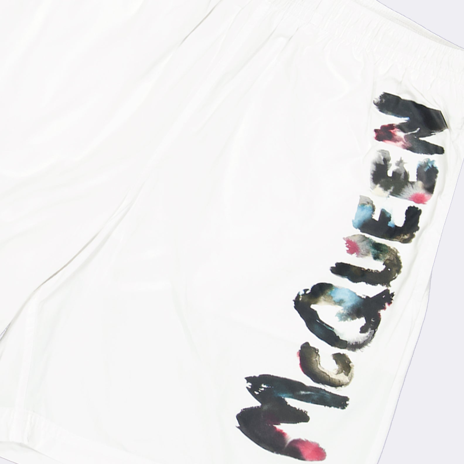 Beachwear Maillot de bain Graffiti Alexander McQueen Blanc Homme