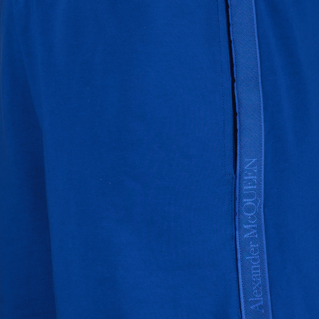 Shorts Logo-Band-Shorts Alexander McQueen Blau Homme