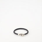 Bijoux Bracelet tressé Skull Alexander McQueen Noir Homme
