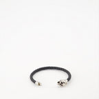Bijoux Bracelet tressé Skull Alexander McQueen Noir Homme