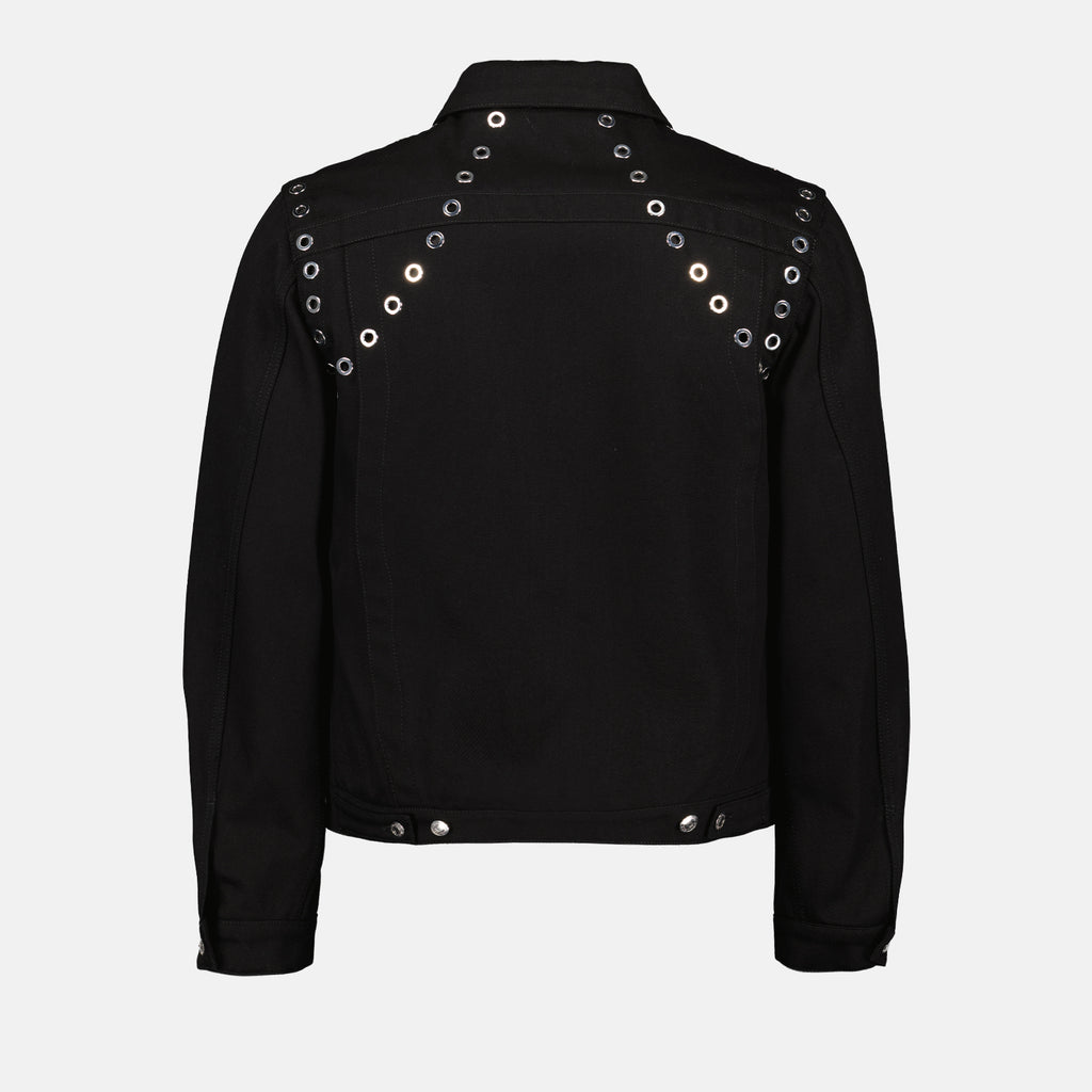 Jacken Veste en jean à oeillets Alexander McQueen Schwarz Homme