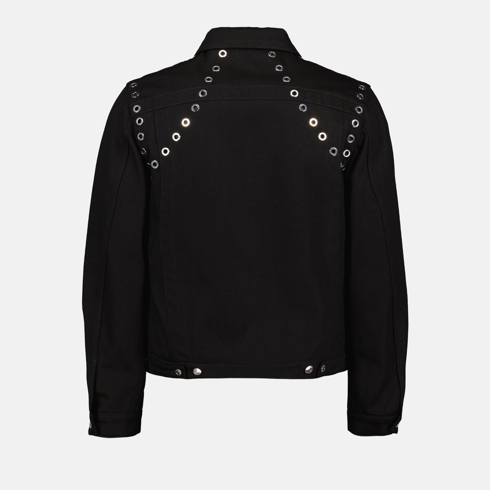 Jacken Veste en jean à oeillets Alexander McQueen Schwarz Homme