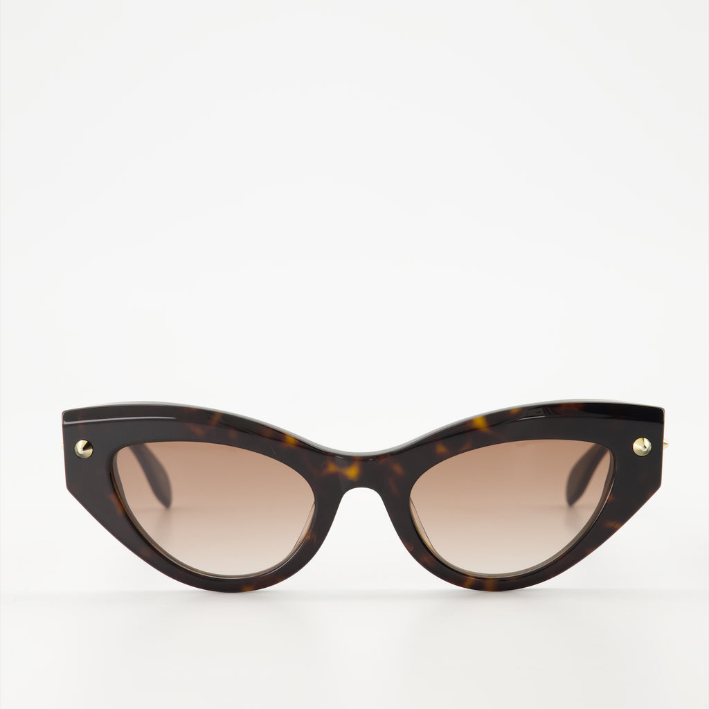 Occhiali Lunettes de soleil Alexander McQueen Marrone Unisex