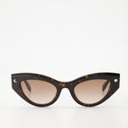 Occhiali Lunettes de soleil Alexander McQueen Marrone Unisex